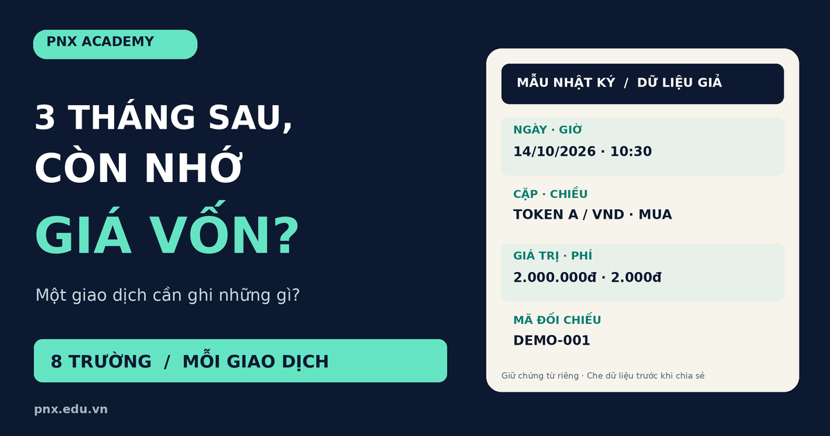Nhật ký giao dịch crypto: 8 dữ kiện cần lưu